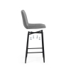 Полубарный стул Дани темно-серый / черный