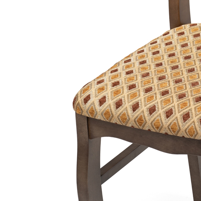 Деревянный стул Амадиу темно-коричневый