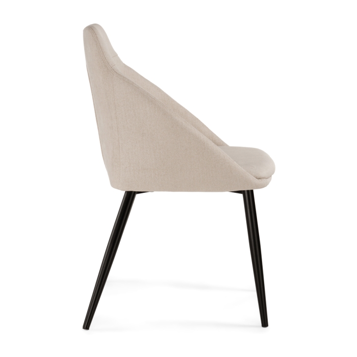 Стул на металлокаркасе Фусе бежевый / черный