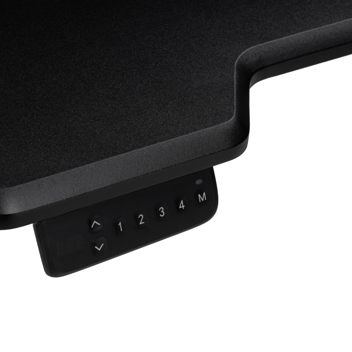 Компьютерный стол Маркос с механизмом подъема 120х75х75 черная шагрень / белый