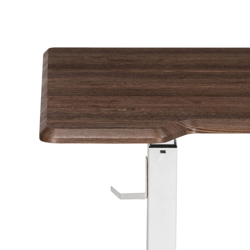 Компьютерный стол Маркос с механизмом подъема 120х75х75 орех кантри / белый