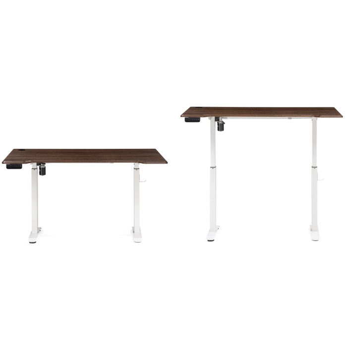 Компьютерный стол Маркос с механизмом подъема 140х80х75 орех кантри / белый