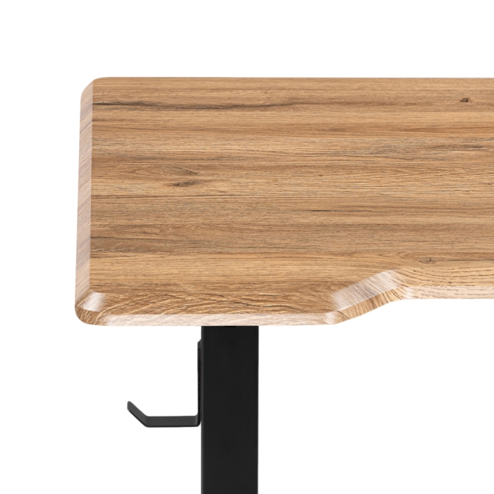 Компьютерный стол Маркос с механизмом подъема 140х80х75 дуб вотан / черный