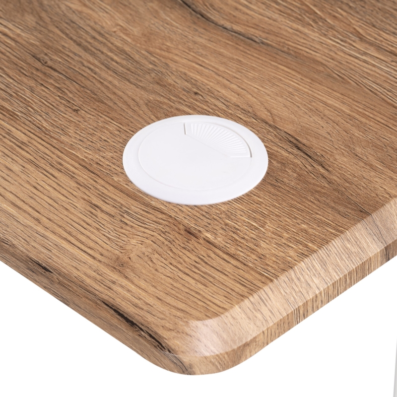 Компьютерный стол Маркос с механизмом подъема 140х80х75 дуб вотан / черный