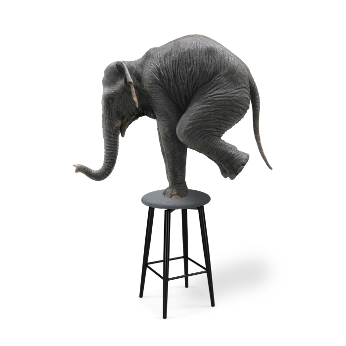 Полубарный стул Гангток крутящийся сильвер / черный матовый