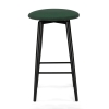 Полубарный стул Гангток крутящийся изумруд / черный матовый