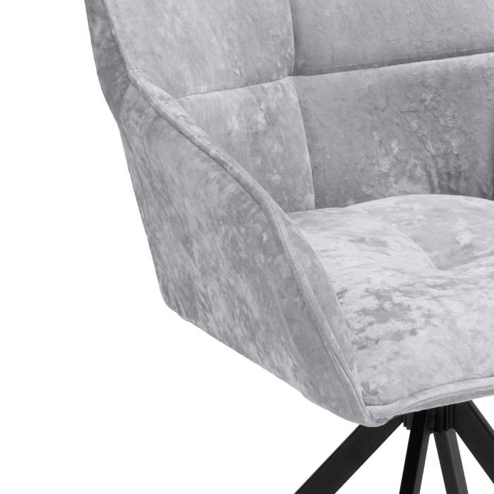 Кресло Дакота крутящееся серое / черное