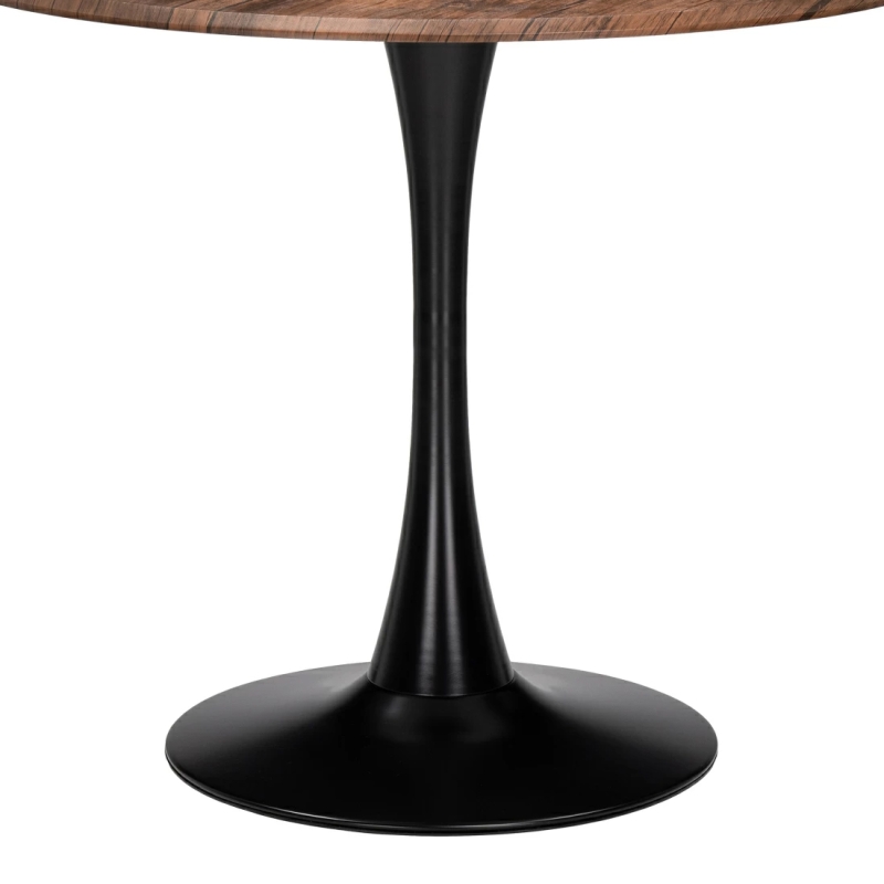 Стол Тулип 90х73 орех кантри / черный