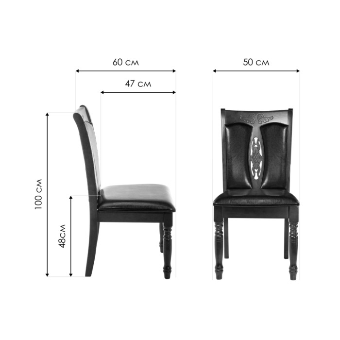 Стул Gala dirty oak / black