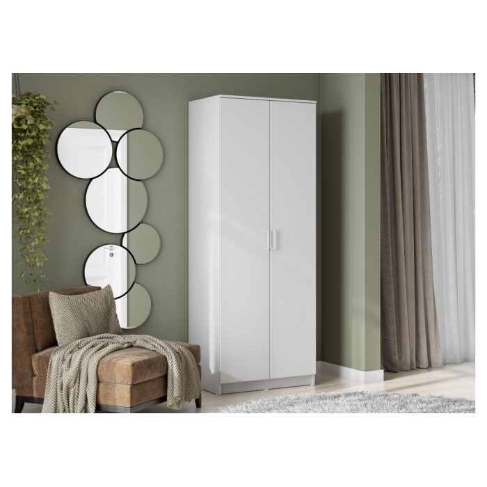 Шкаф Сантори белый тексктурный