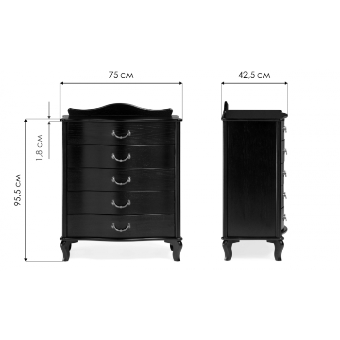 Комод Джульетта дуб шампань