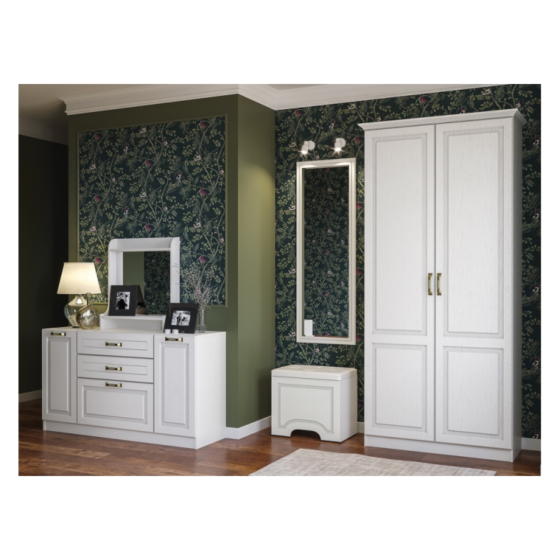 Комод Ливерпуль белый / ясень ваниль