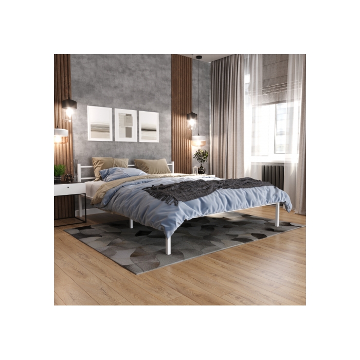 Двуспальная кровать Фади 160х200 белая