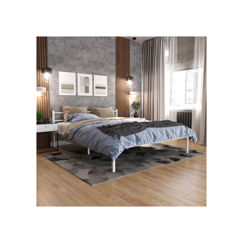 Двуспальная кровать Фади 160х200 белая