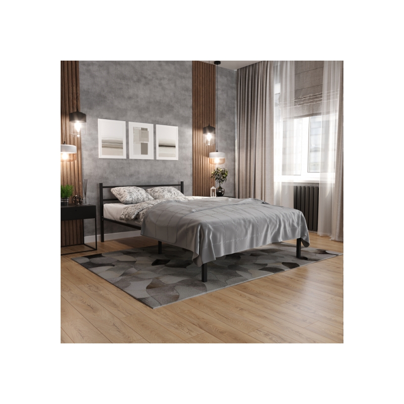 Полутораспальная кровать Фади 120х200 черная