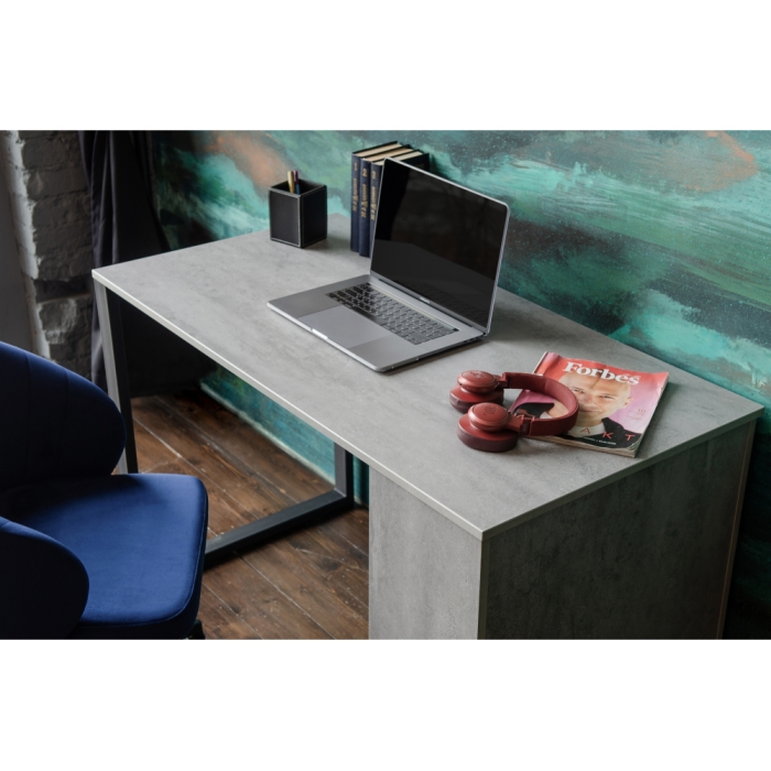 Письменный стол Битти Лофт 116х60х75 бетон / черный матовый