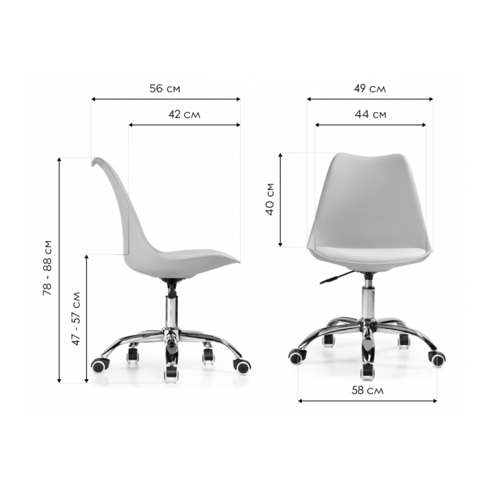 Компьютерное кресло Kolin light gray