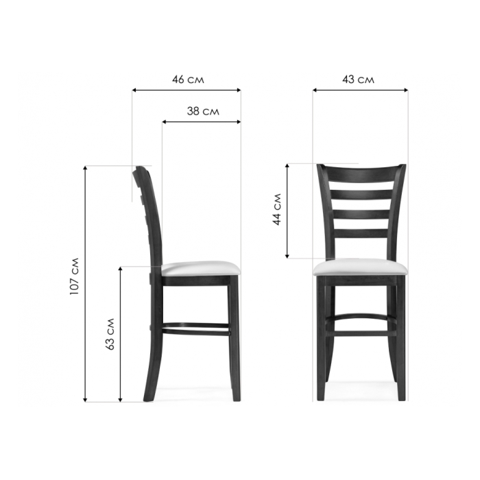 Барный стул Pola dirty oak / cream