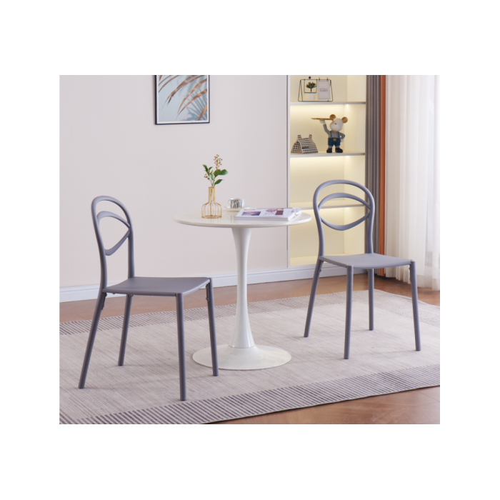 Пластиковый стул Simple gray