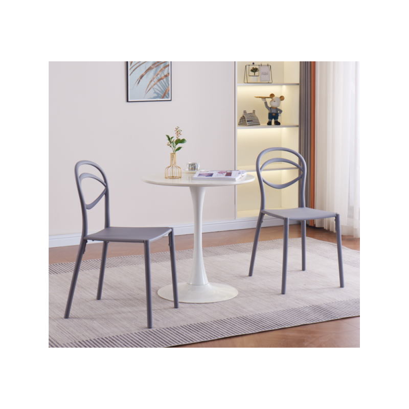 Пластиковый стул Simple gray