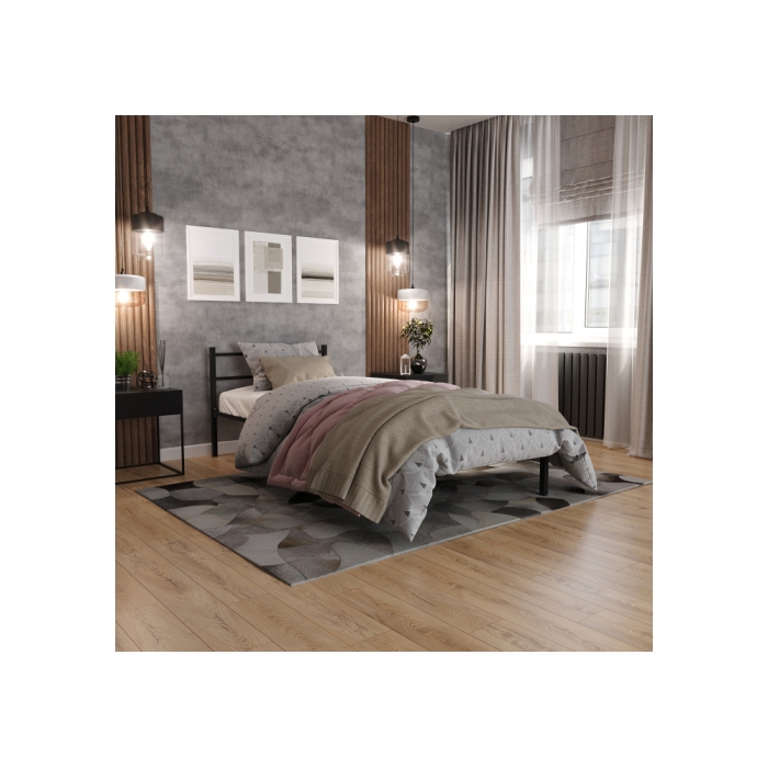 Односпальная кровать Фади 90х200 черная