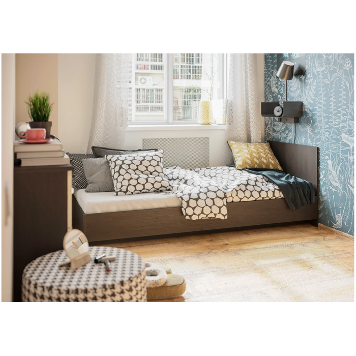 Односпальная кровать Адайн 80х200 венге / венге