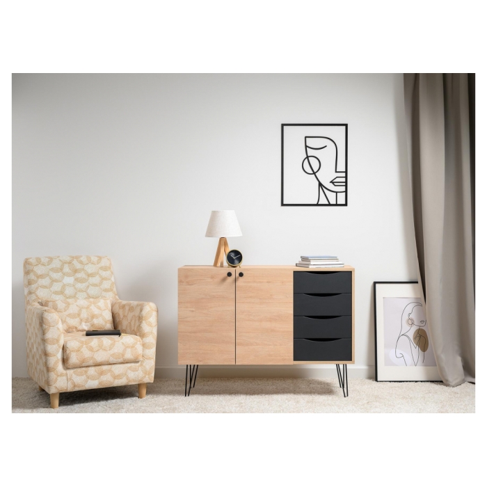 Тумба Брюс 16.233 сантьяго / черный