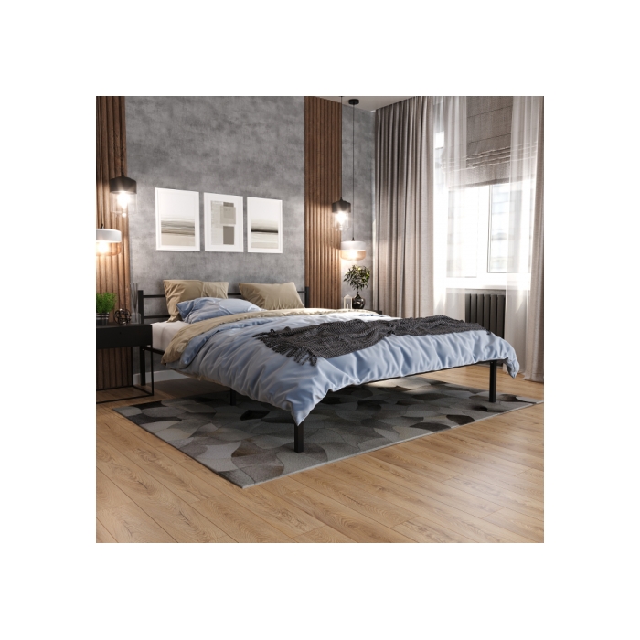 Двуспальная кровать Фади 160х200 черная