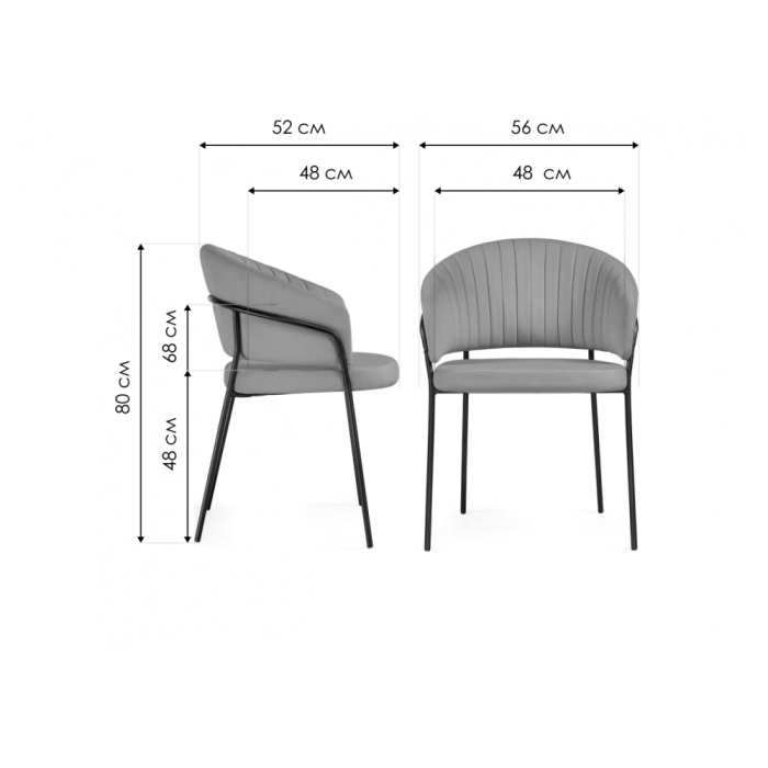 Стул на металлокаркасе Лео зеленый brandy light 10 / черный