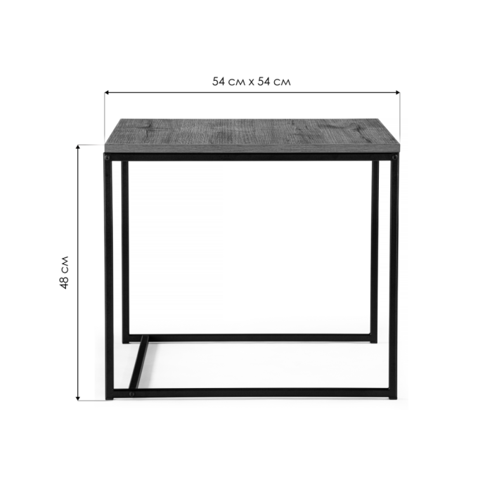 Журнальный столик Варуна 54х54х48 дуб велингтон