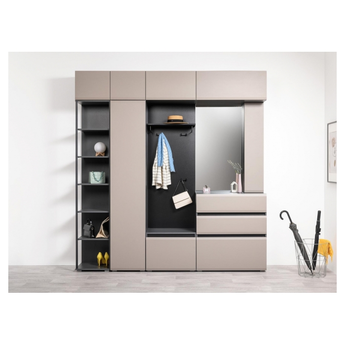 Комод Сейдиль 16.231.03 антрацит / веллюто капучино