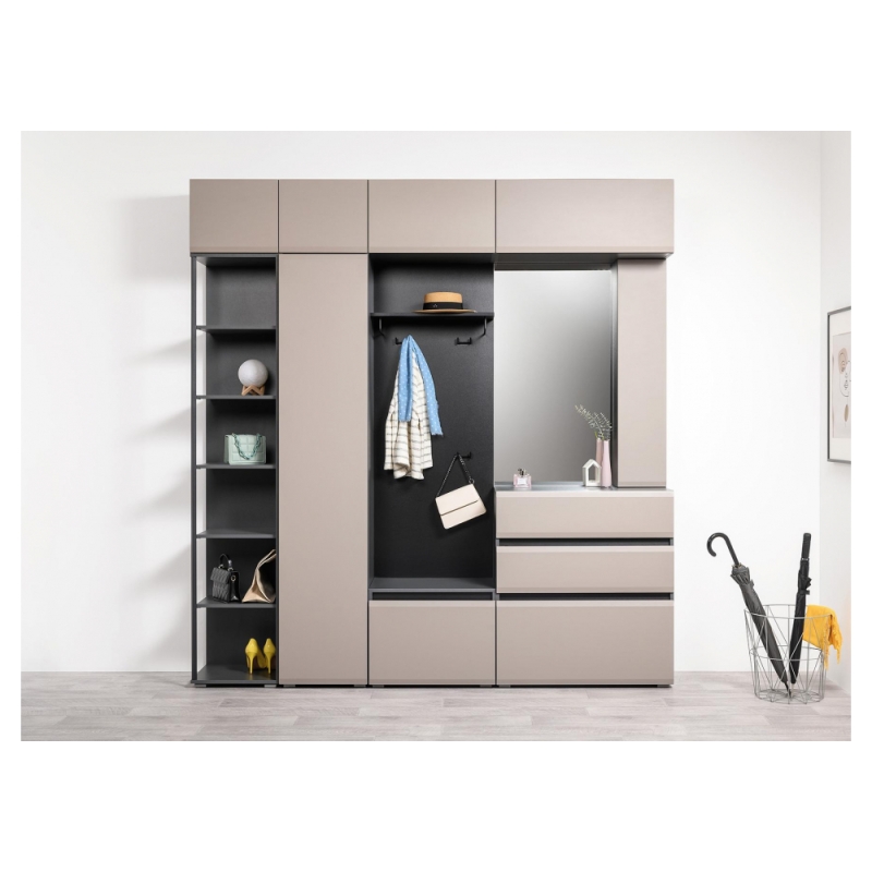 Комод Сейдиль 16.231.03 антрацит / веллюто капучино