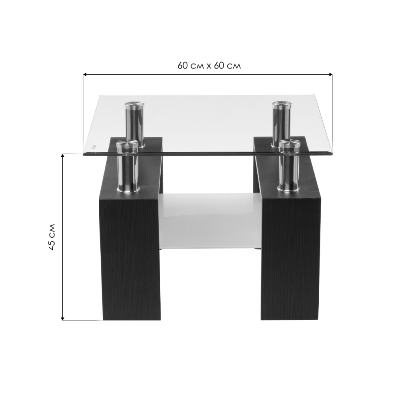 Журнальный столик ST-052 60х60х45 wenge