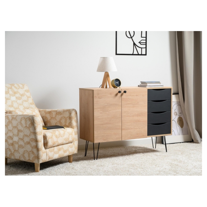 Тумба Брюс 16.233 сантьяго / черный