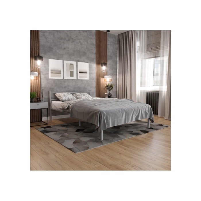 Полутораспальная кровать Фади 120х200 серая