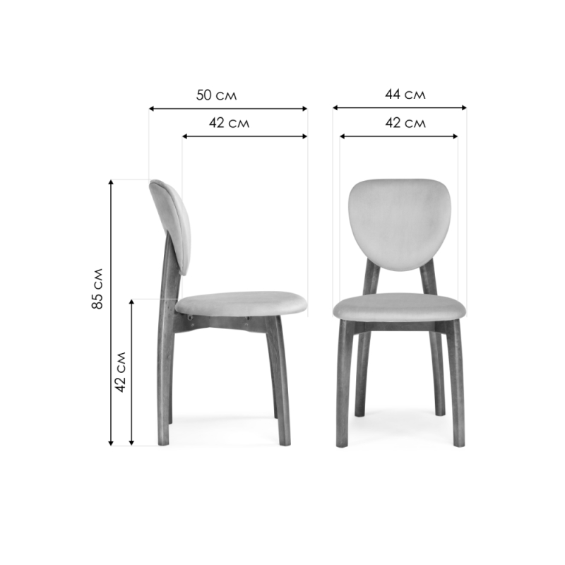 Деревянный стул Вакимо белый / tenerife silver