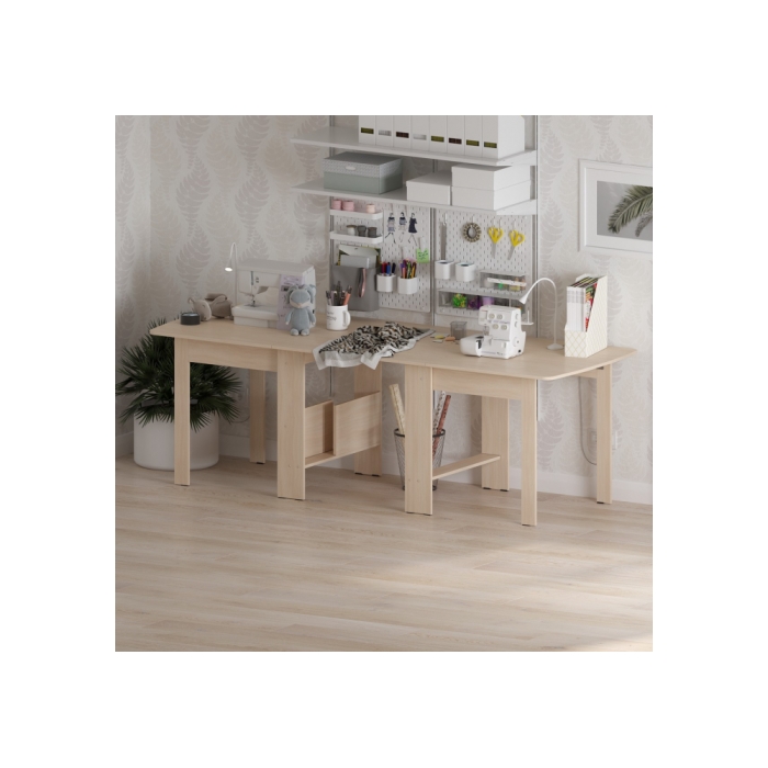 Стол обеденный раздвижной СтК7 дуб молочный