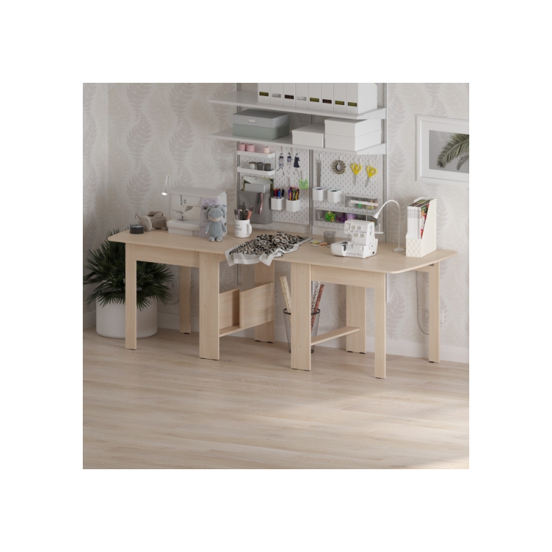 Стол обеденный раздвижной СтК7 дуб молочный