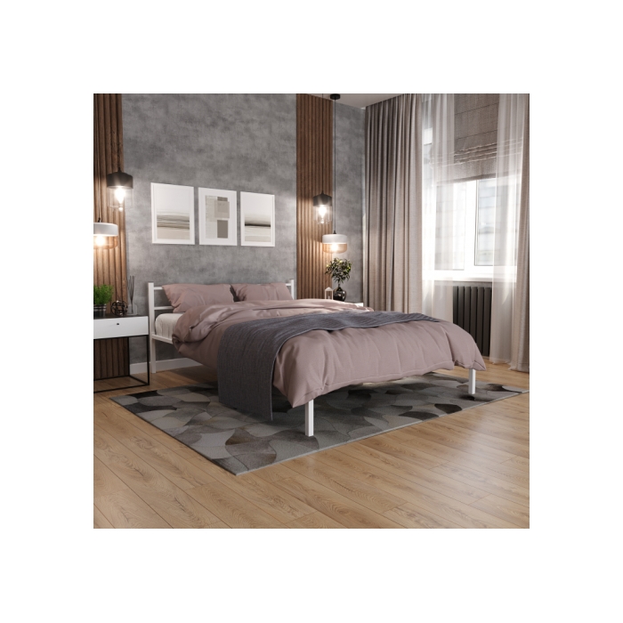 Полутораспальная кровать Фади 140х200 белая