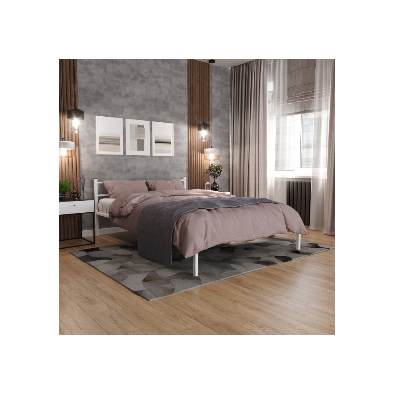 Полутораспальная кровать Фади 140х200 белая