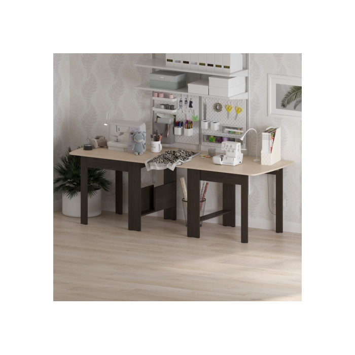 Стол-книжка СтК7 венге / дуб молочный