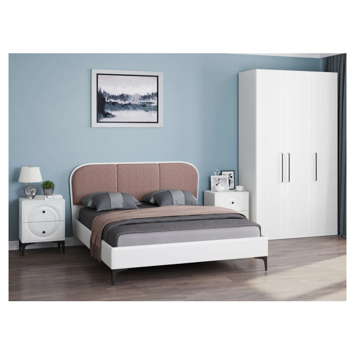 Шкаф трехдверный Вестра белый шагрень