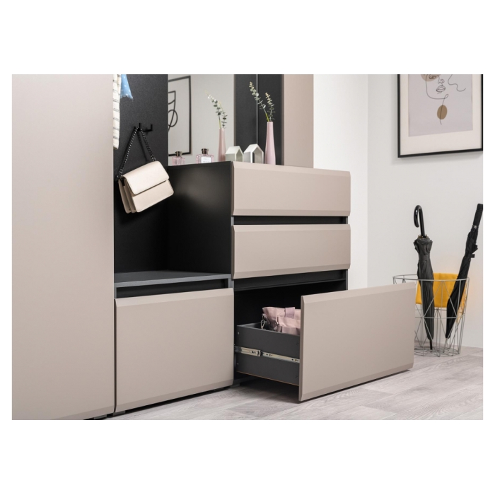 Комод Сейдиль 16.231.03 антрацит / веллюто капучино