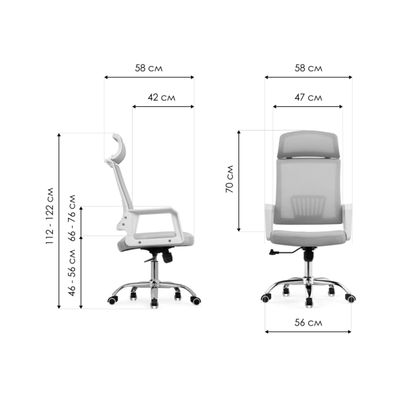 Компьютерное кресло Klit light gray