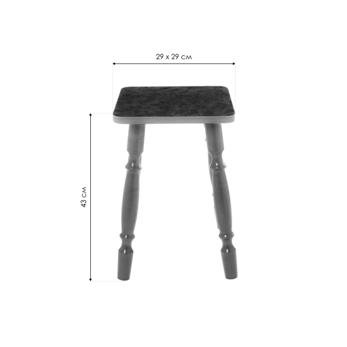 Табурет Грай белый глянец