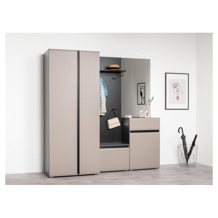 Комод Сейдиль 16.231.02 антрацит / веллюто капучино