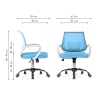 Компьютерное кресло Ergoplus blue / white