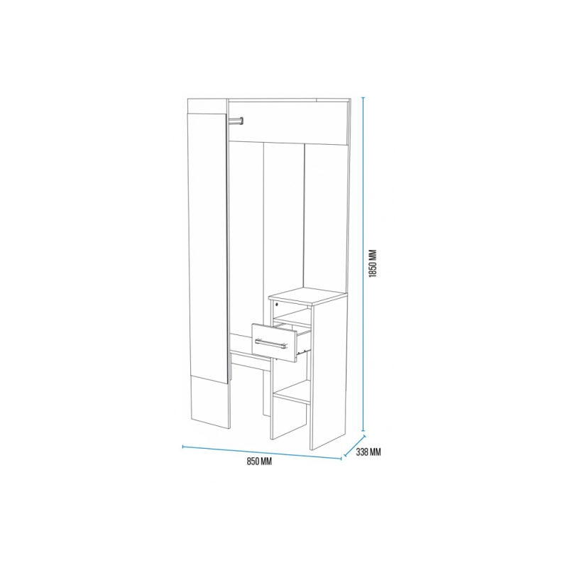 Готовая прихожая Рогес анкор светлый