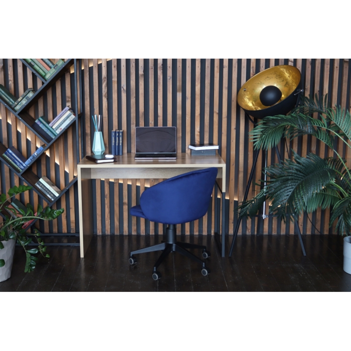 Письменный стол Ниа 115х60 дуб вотан / черный матовый