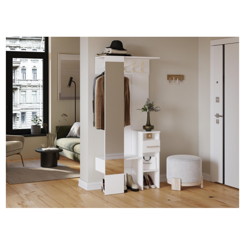 Готовая прихожая Рогес белая